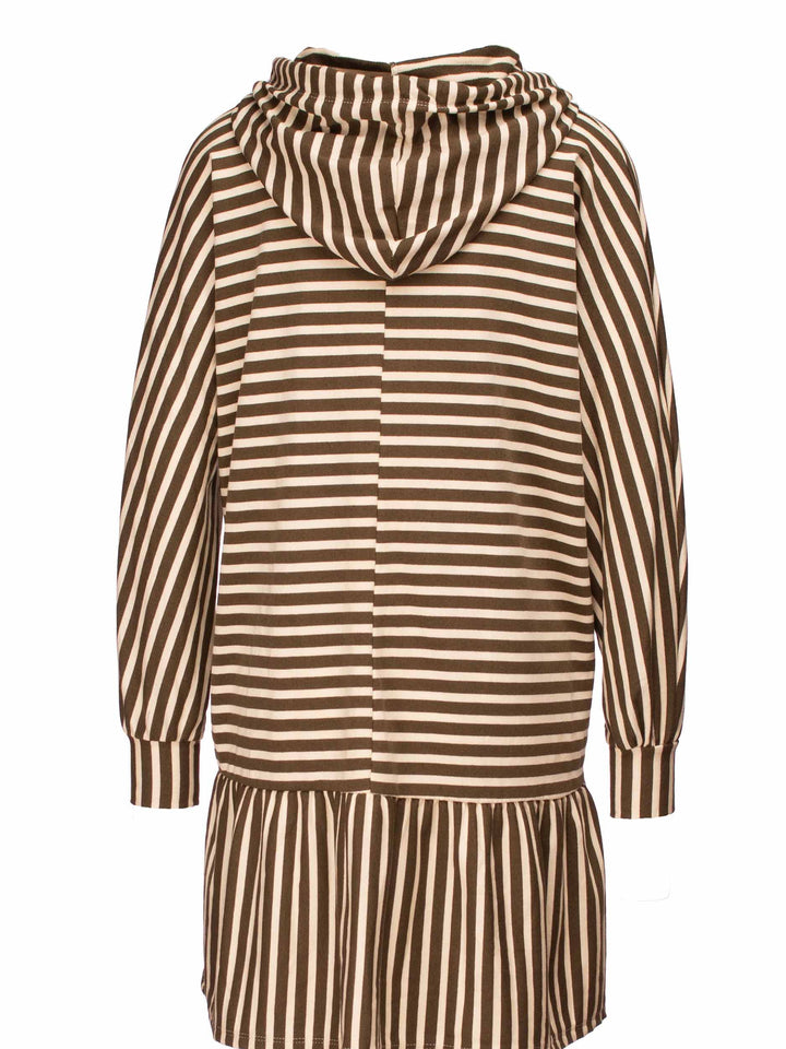 Sweatkleid gestreift