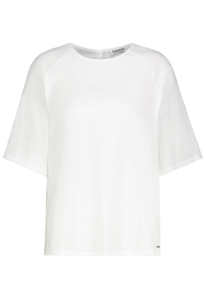 Authentic Style Bluse Raglanärmel Rundhals
