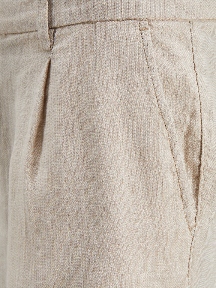 Herren Chino Short Leinen