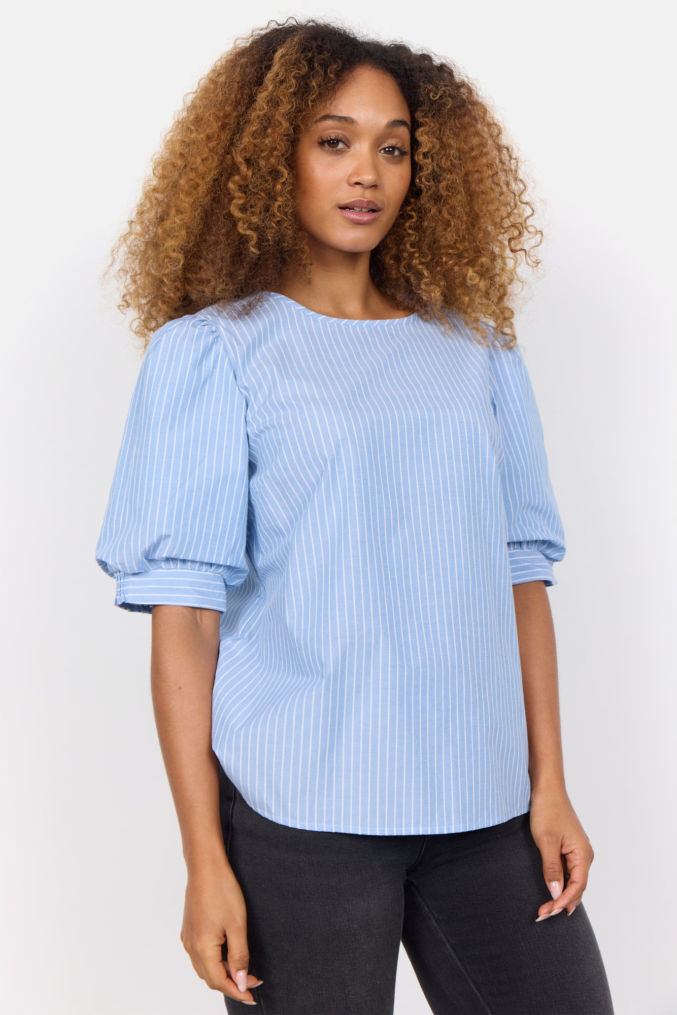 Damen Blusen Shirt kurzarm