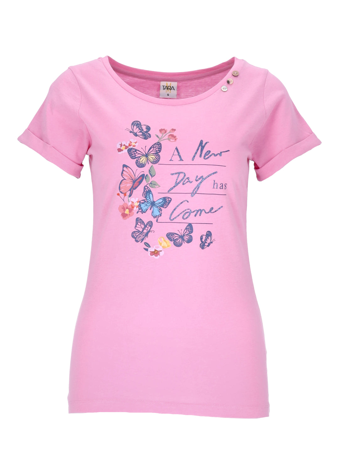 TARA M Damen T-Shirt Baumwolle