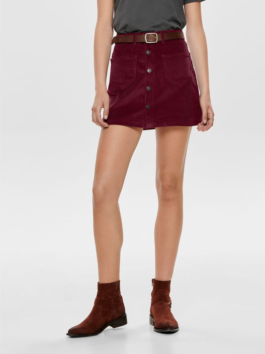 Damen ONLAMAZING GLOBAL HW CORD SKIRT PNT