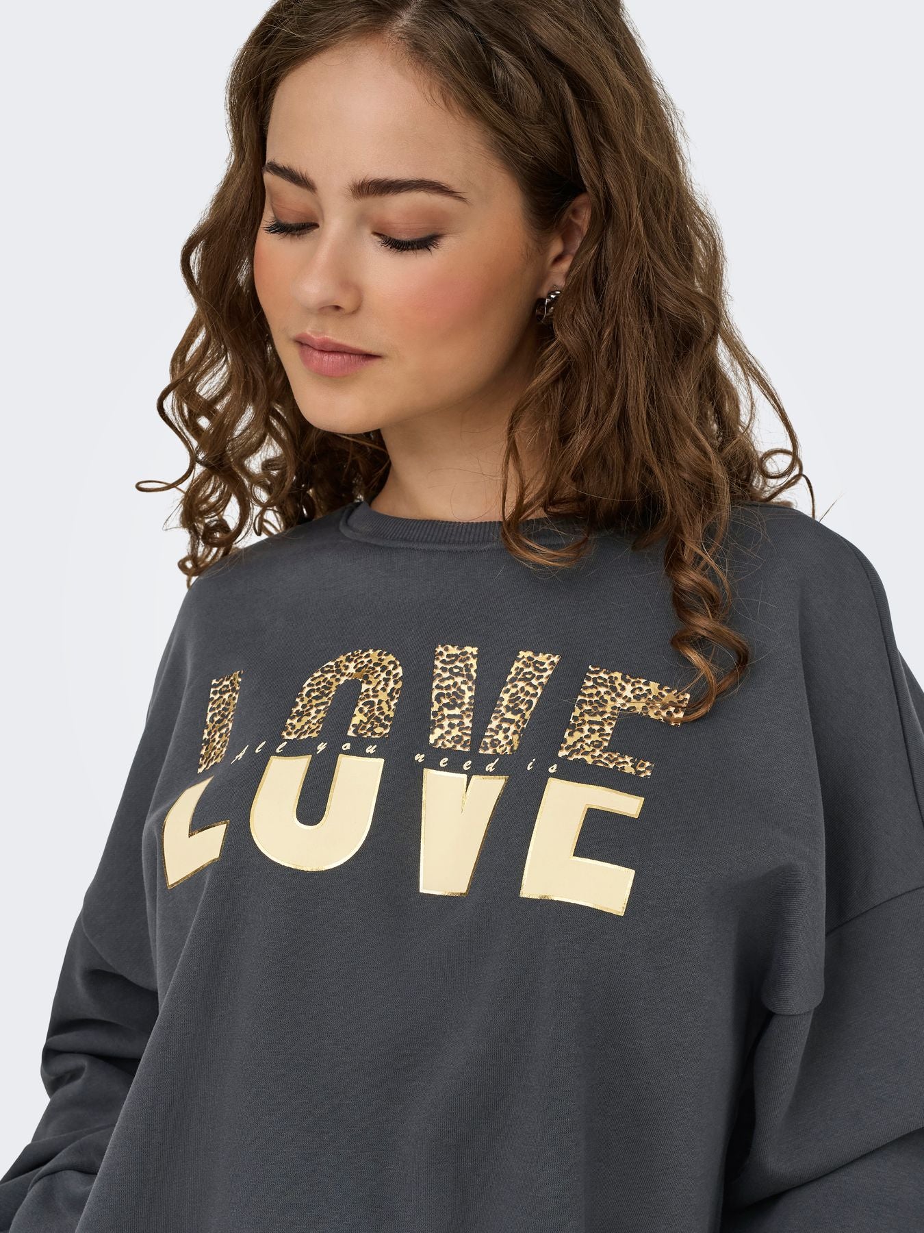 Damen ONLTAMMIE L/S LEO PRINT O-NECK SWT