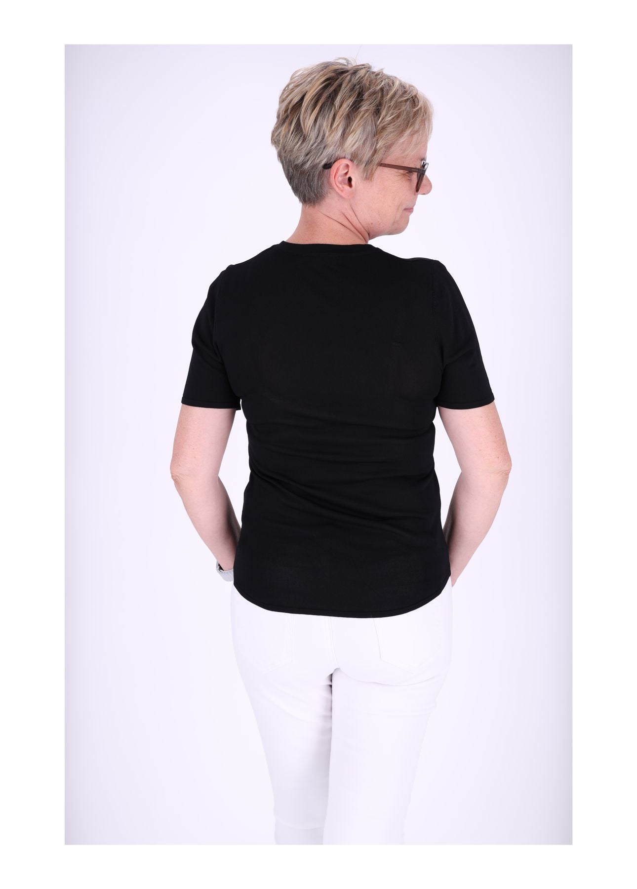 T-Shirt Damen Feinstrick