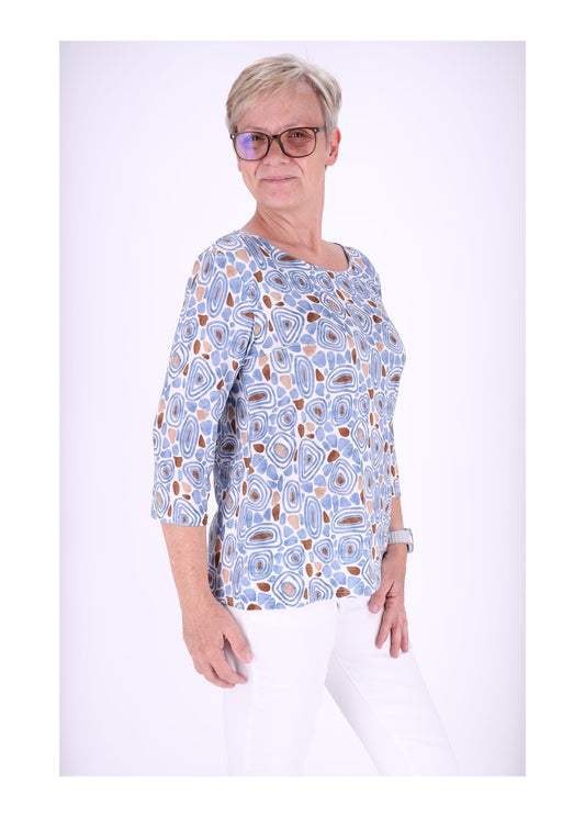 Damen Shirt 3/4 Arm AOP