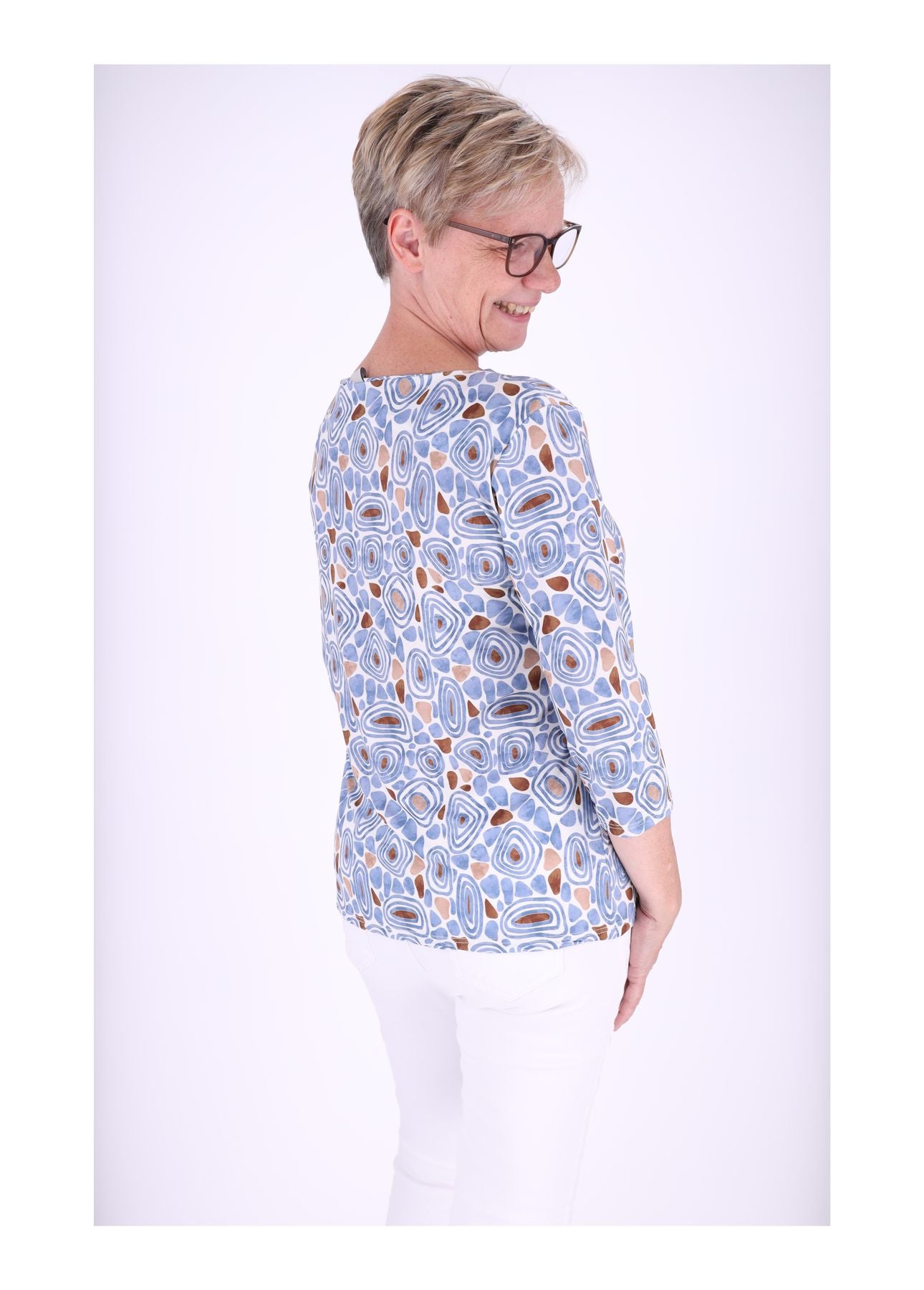 Damen Shirt 3/4 Arm AOP