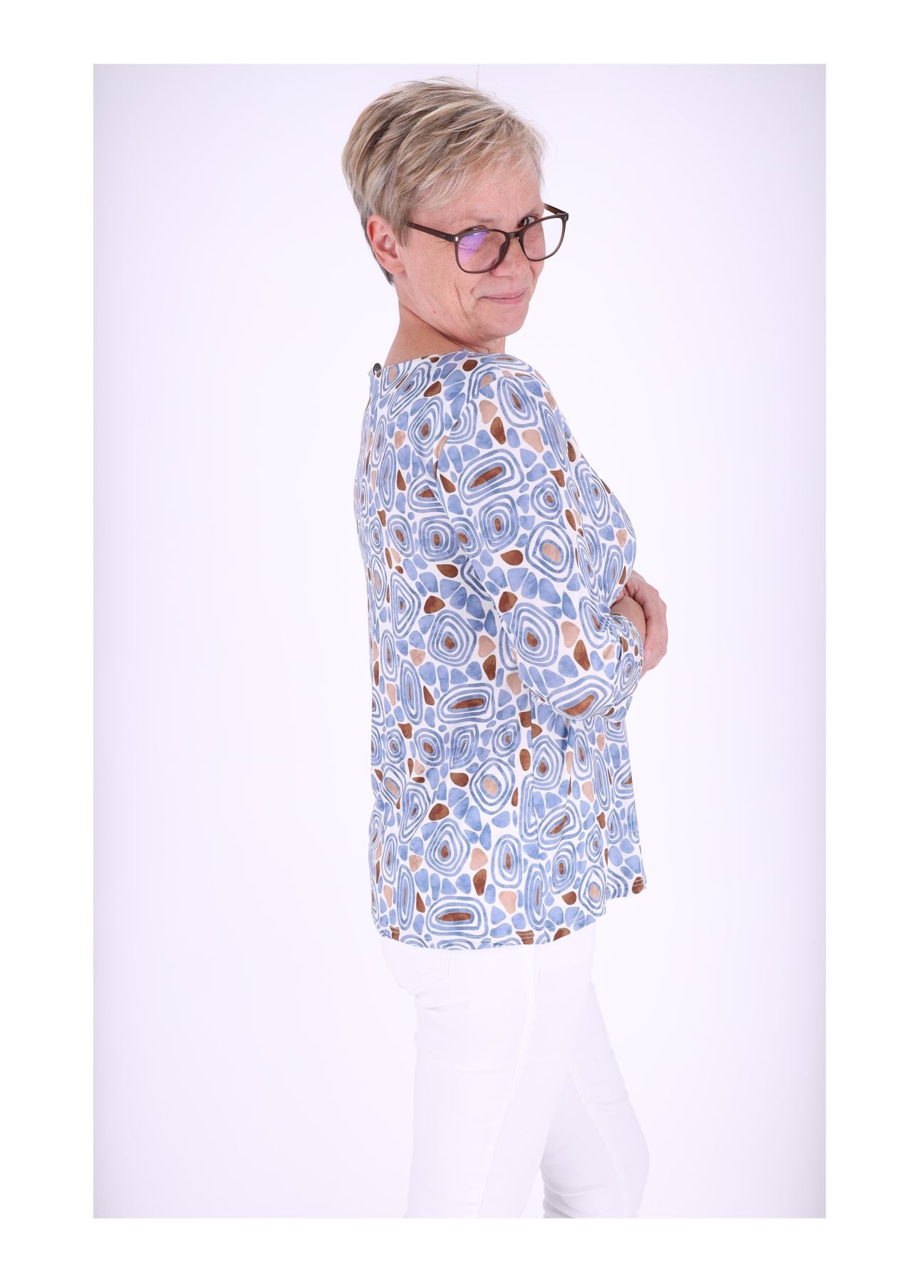 Damen Shirt 3/4 Arm AOP