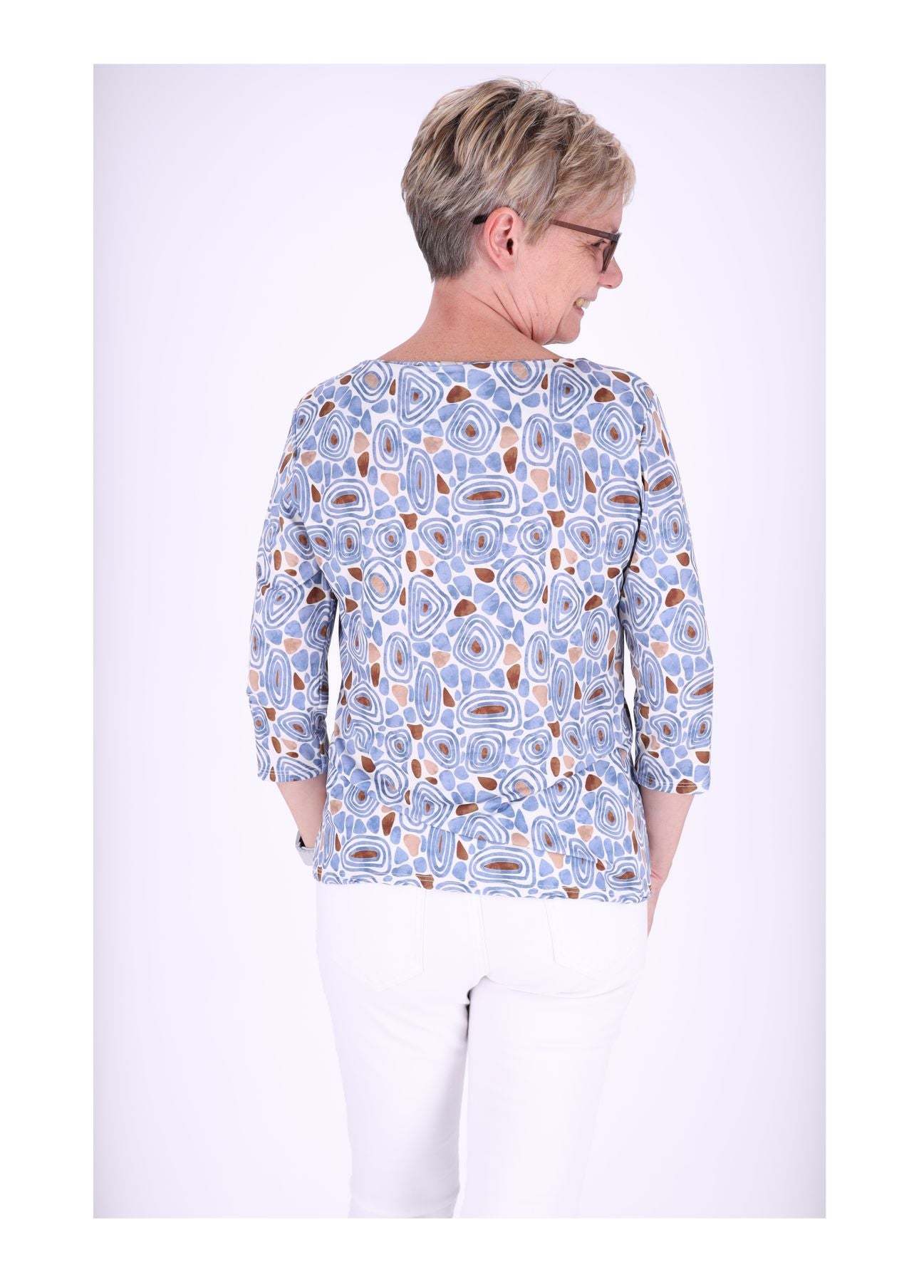 Damen Shirt 3/4 Arm AOP