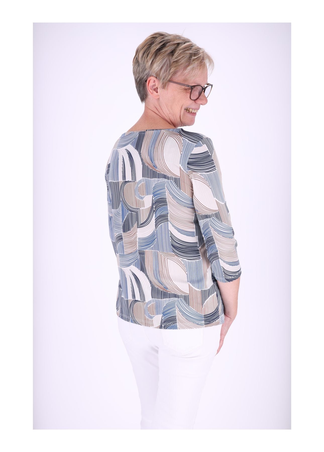 Damen Shirt 3/4 Arm AOP
