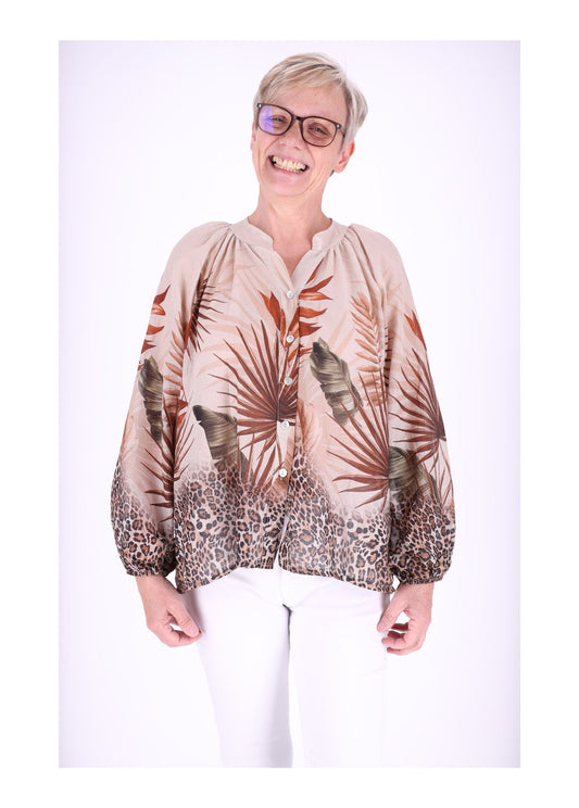 Blusenshirt AOP Dschungel