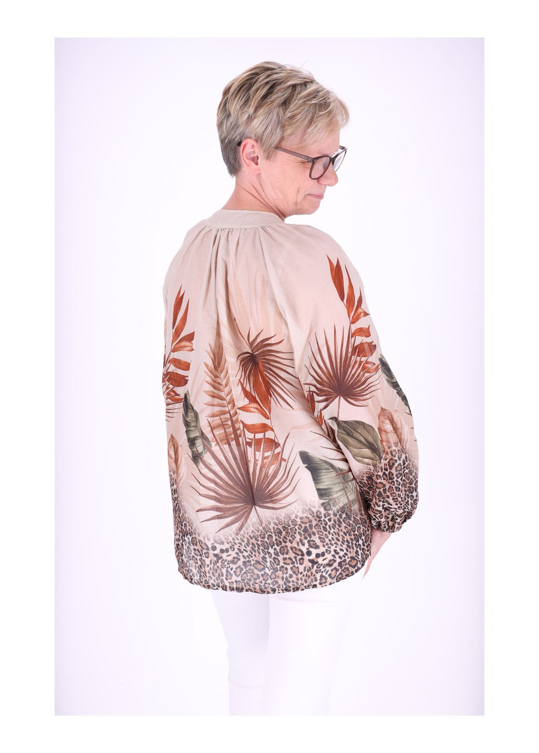 Splash of Color Blusenshirt Dschungel