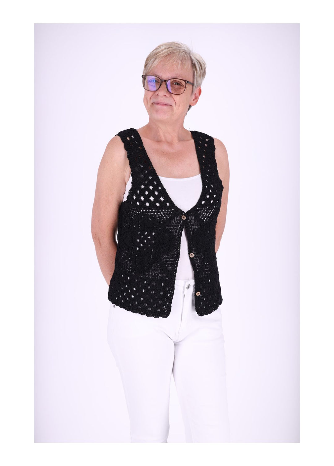 Häkelweste Damen