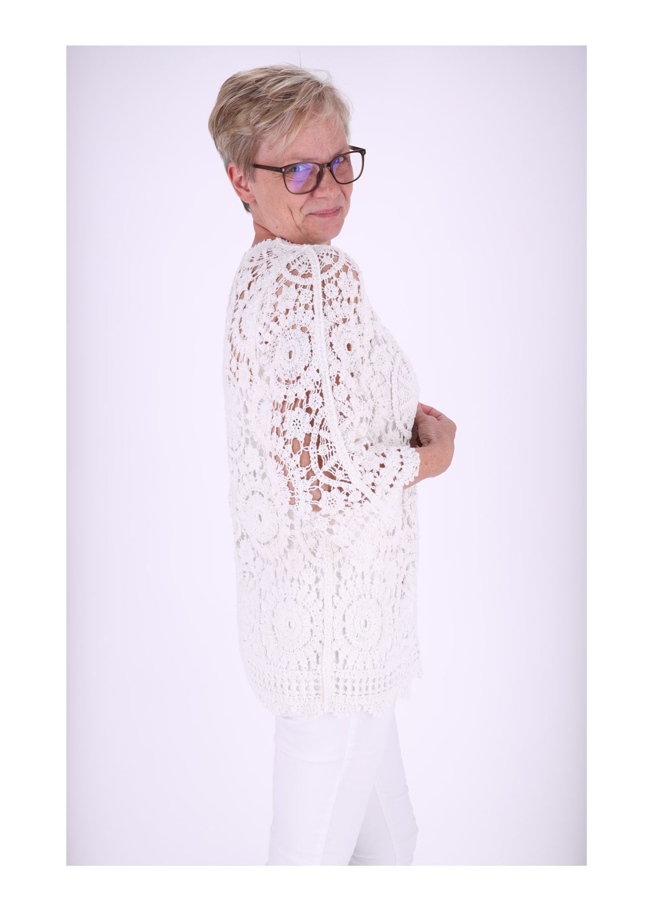 Häkeljacke Damen offen