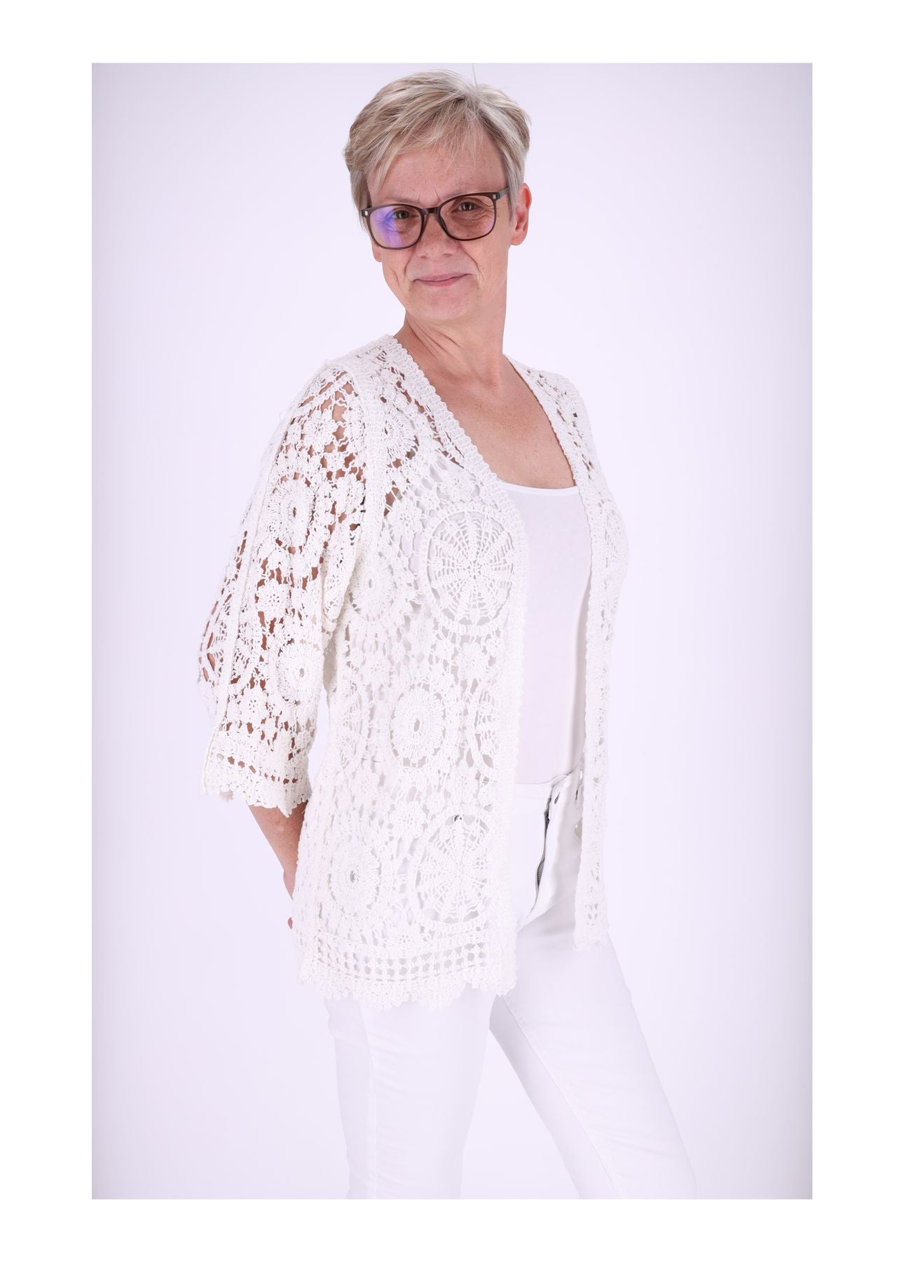 Häkeljacke Damen offen