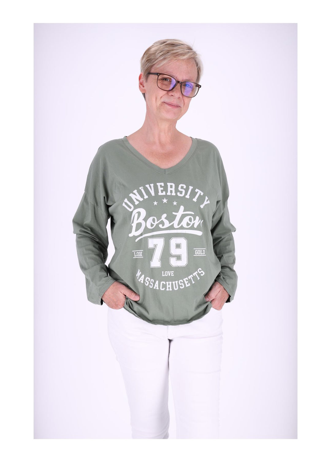 Damen Shirt mit Print - Splash of Color