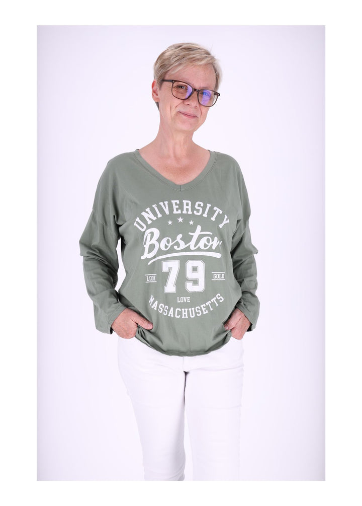 Damen Shirt mit Print - Splash of Color