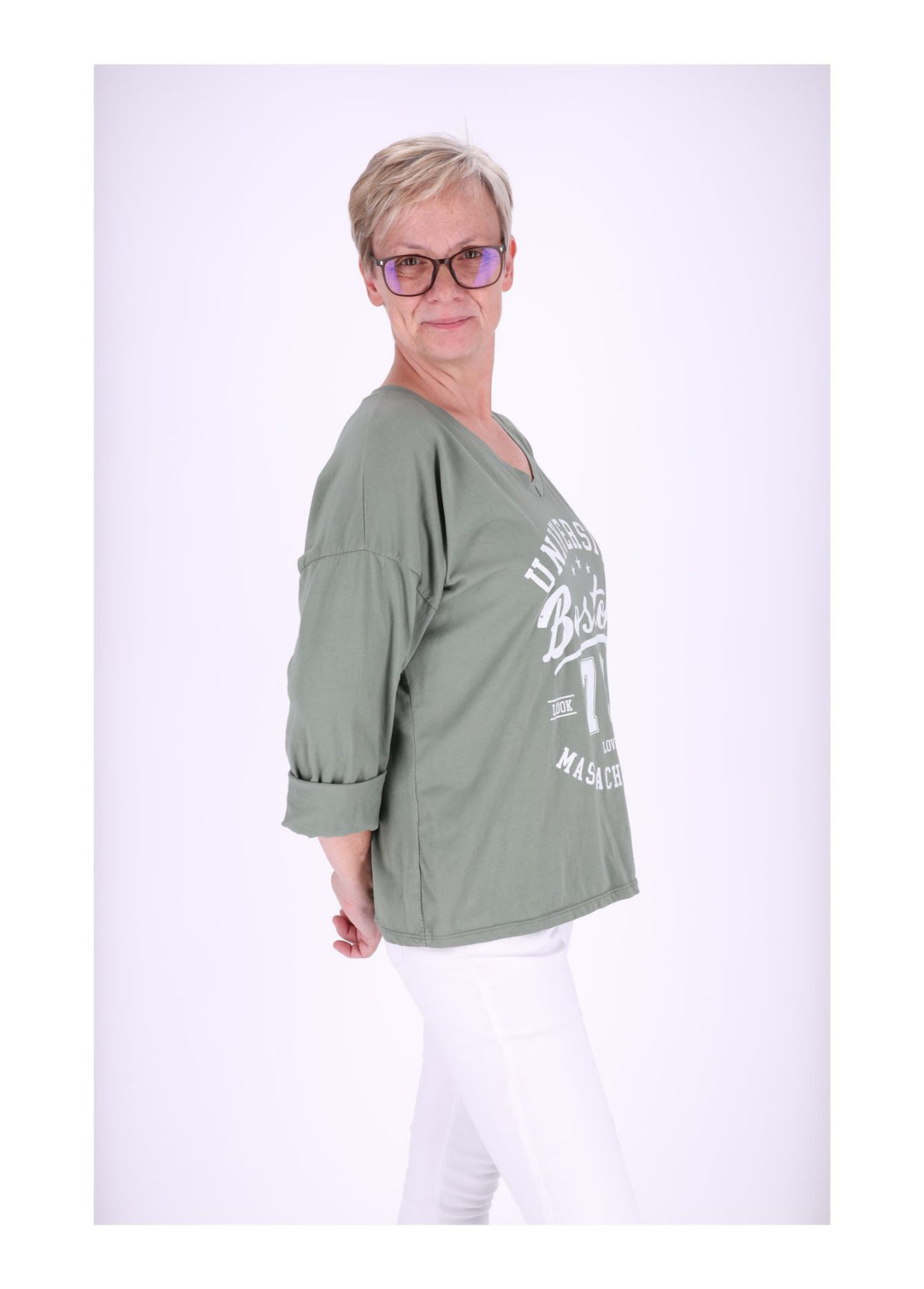 Damen Shirt mit Print - Splash of Color