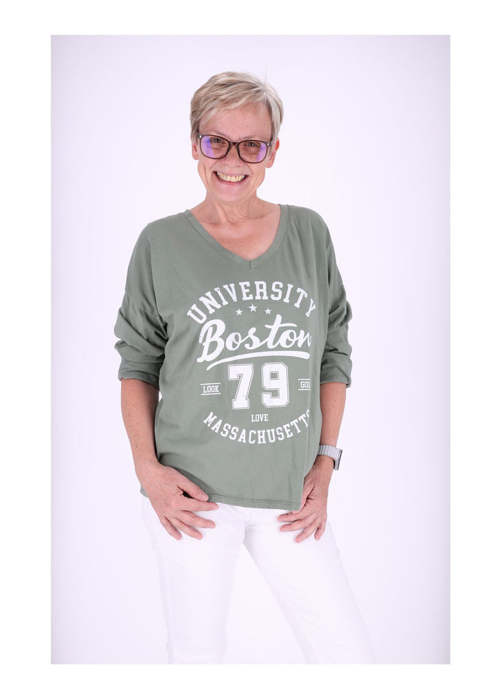 Damen Shirt mit Print - Splash of Color