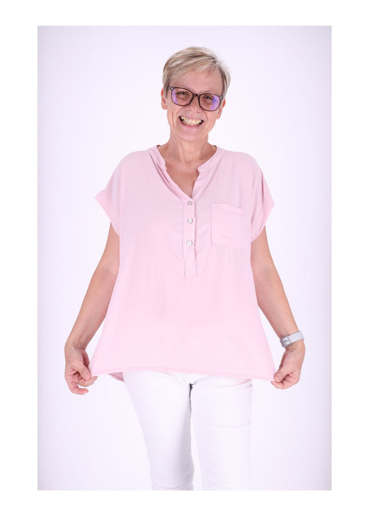 T-Shirt Damen Angeschittene Arme