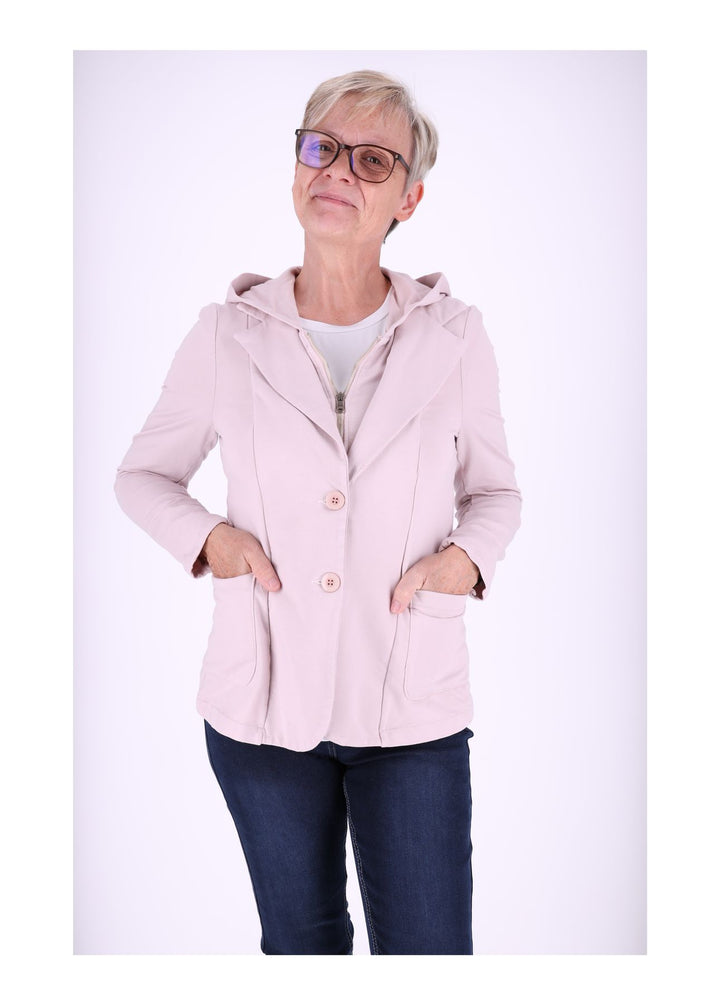 Sweat-Blazer Damen Kapuze