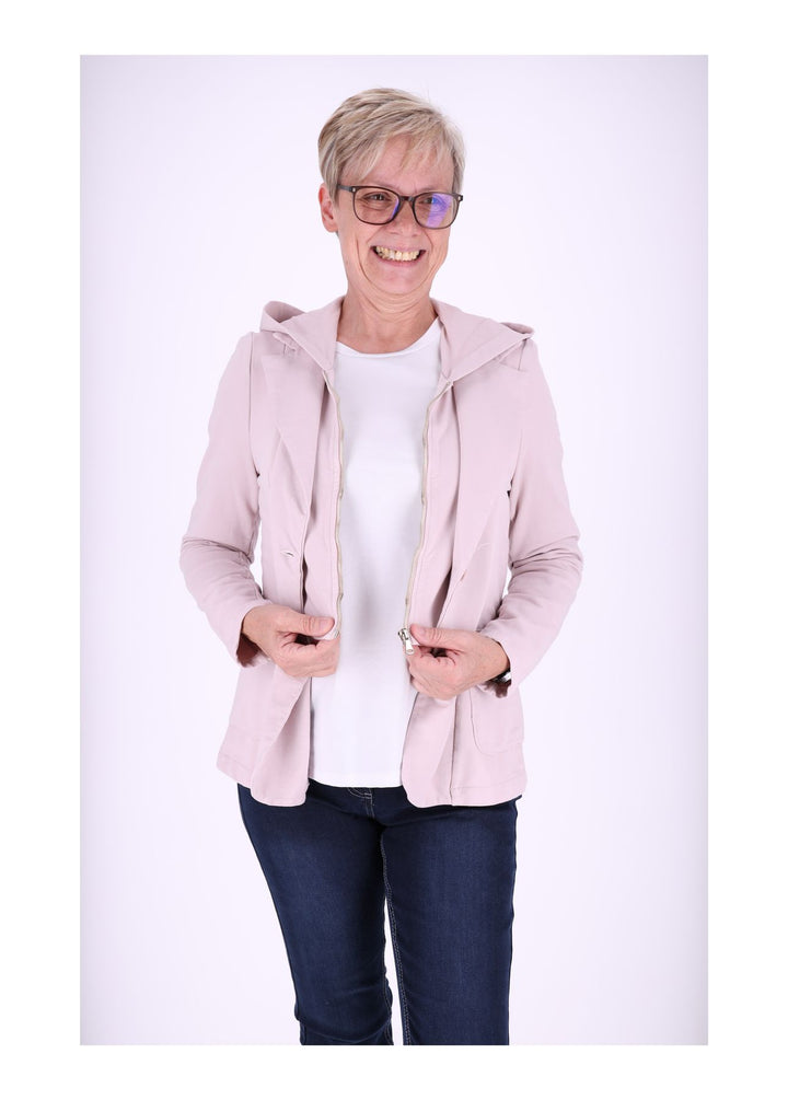 Sweat-Blazer Damen Kapuze