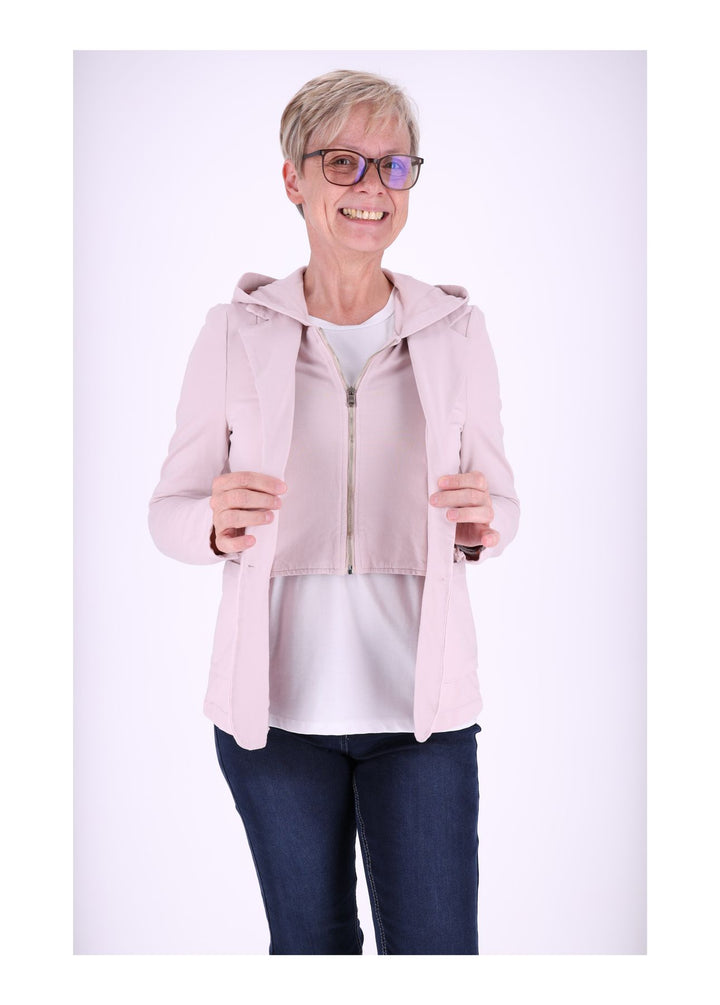 Sweat-Blazer Damen Kapuze