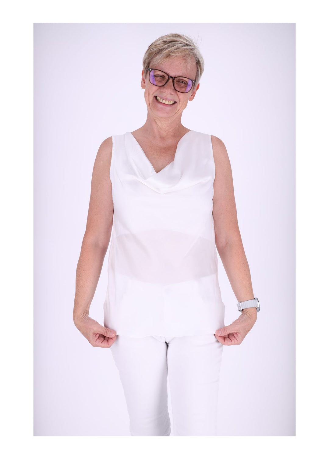 Splash of Color Damen Top Wasserfall