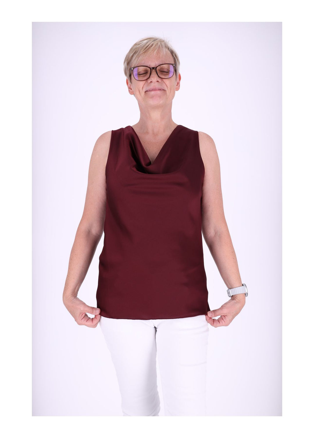 Splash of Color Damen Top Wasserfall