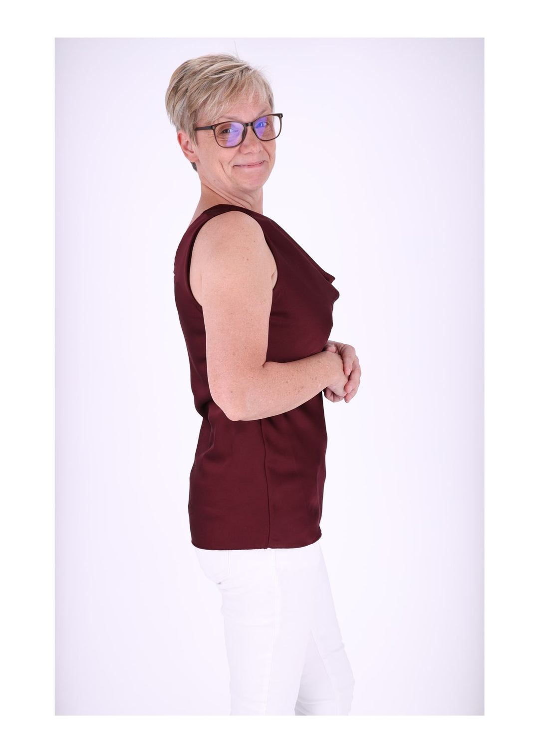 Splash of Color Damen Top Wasserfall