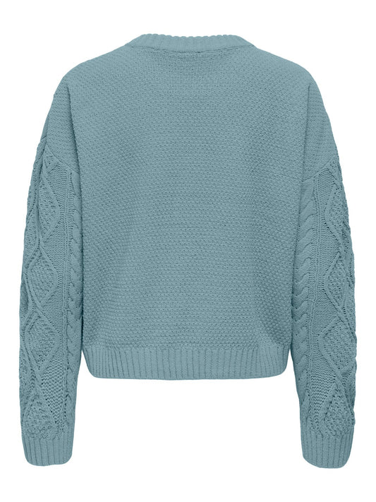 ONLELLY LIFE LS CABLE O-NECK CC KNT