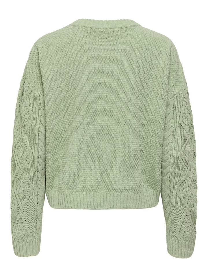 ONLELLY LIFE LS CABLE O-NECK CC KNT