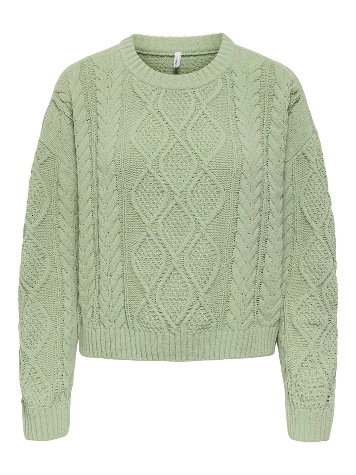 ONLELLY LIFE LS CABLE O-NECK CC KNT