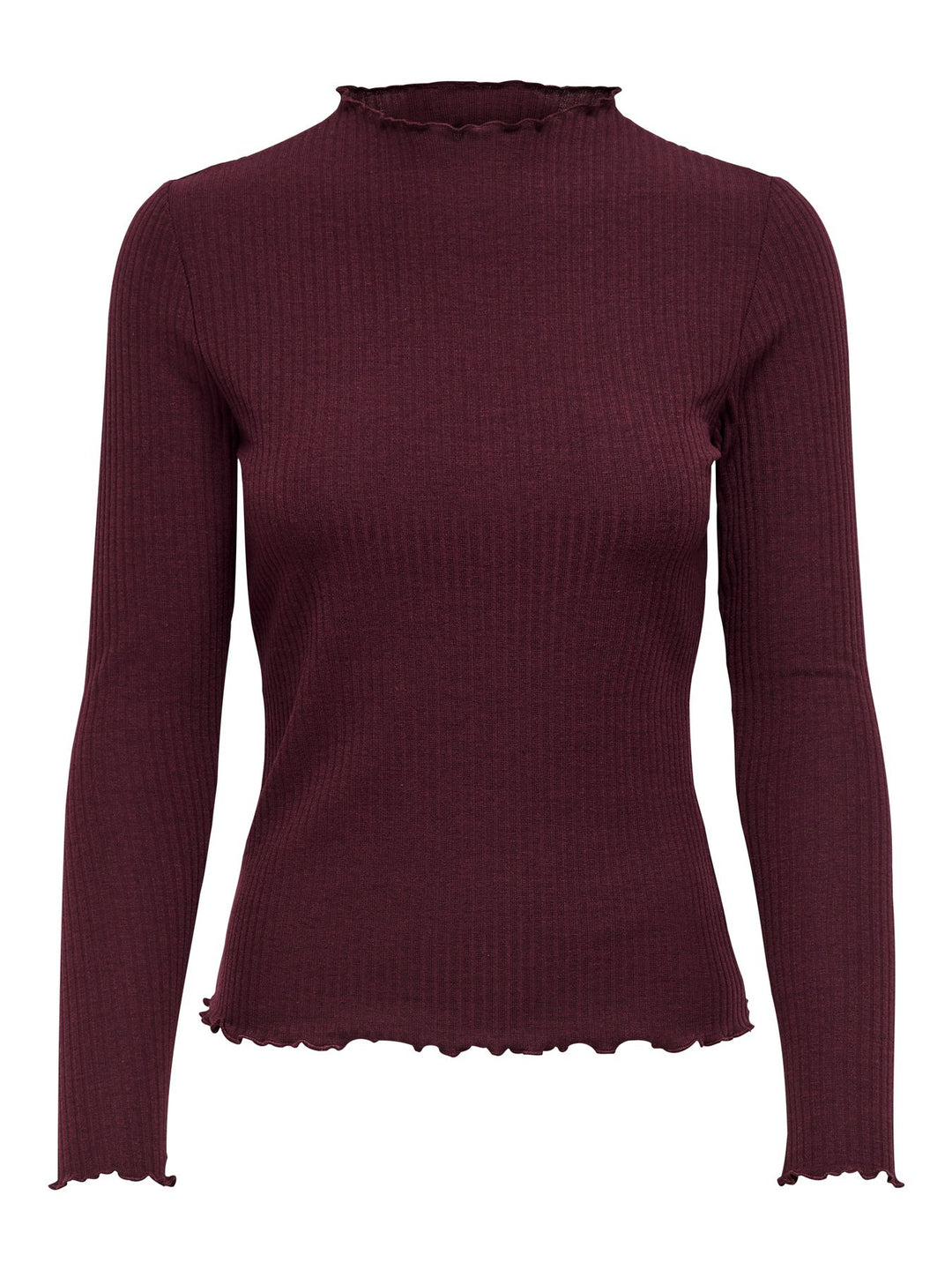 ONLEMMA L/S HIGH NECK TOP NOOS JRS Madder Brown