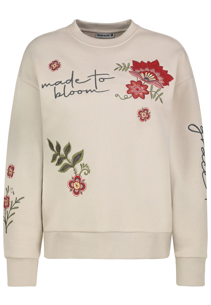 DOB Sweat, langarm, Rundhals mit Ri