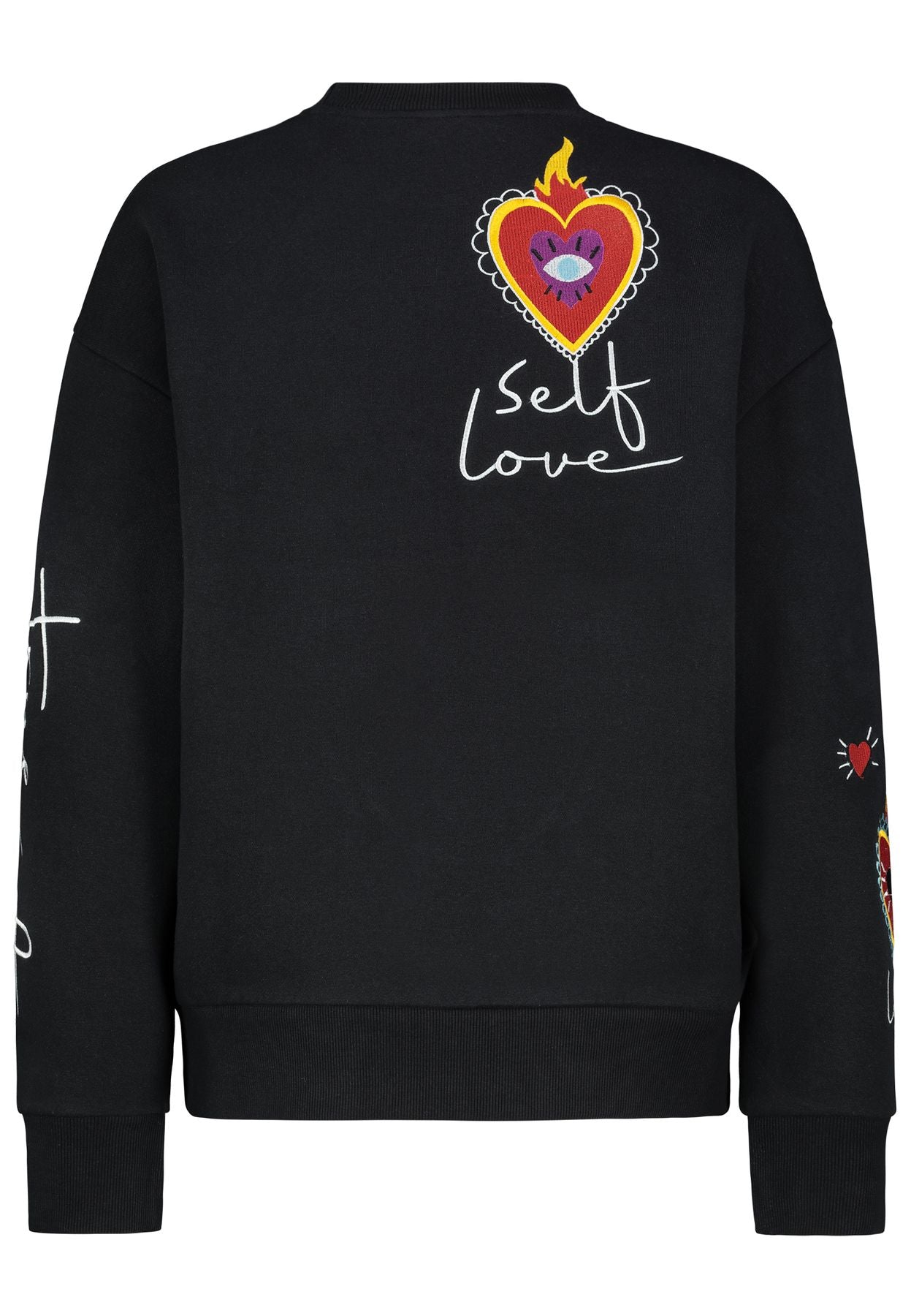 DOB Sweat, langarm, Rundhals mit Ri