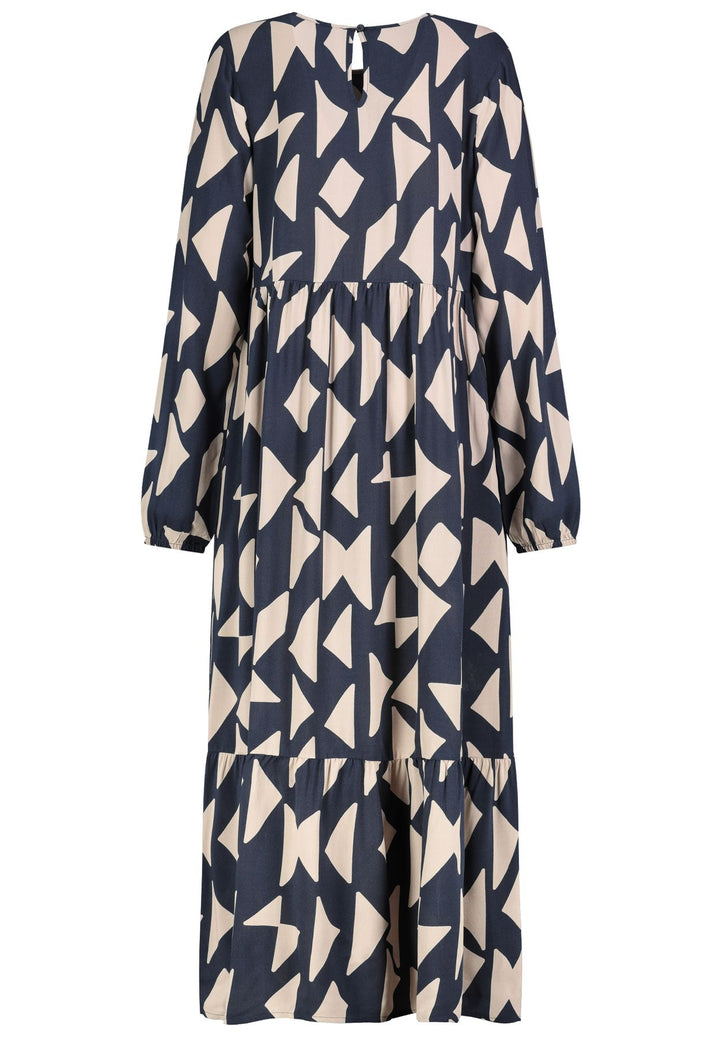 DOB Kleid, maxi mit Volant, Rundhal