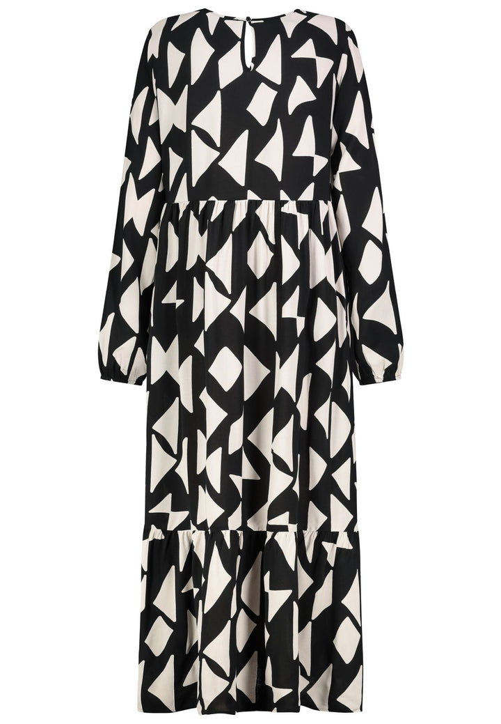 DOB Kleid, maxi mit Volant, Rundhal