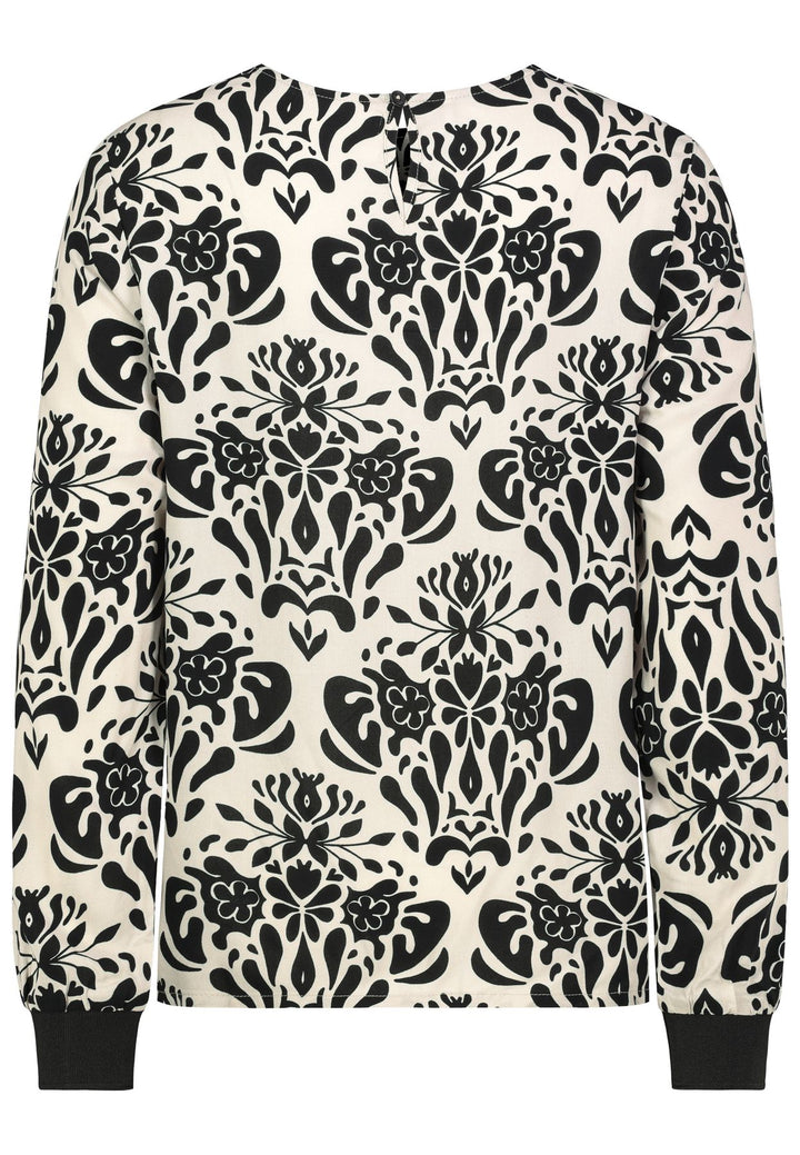 DOB Bluse, langarm, Rundhals mit