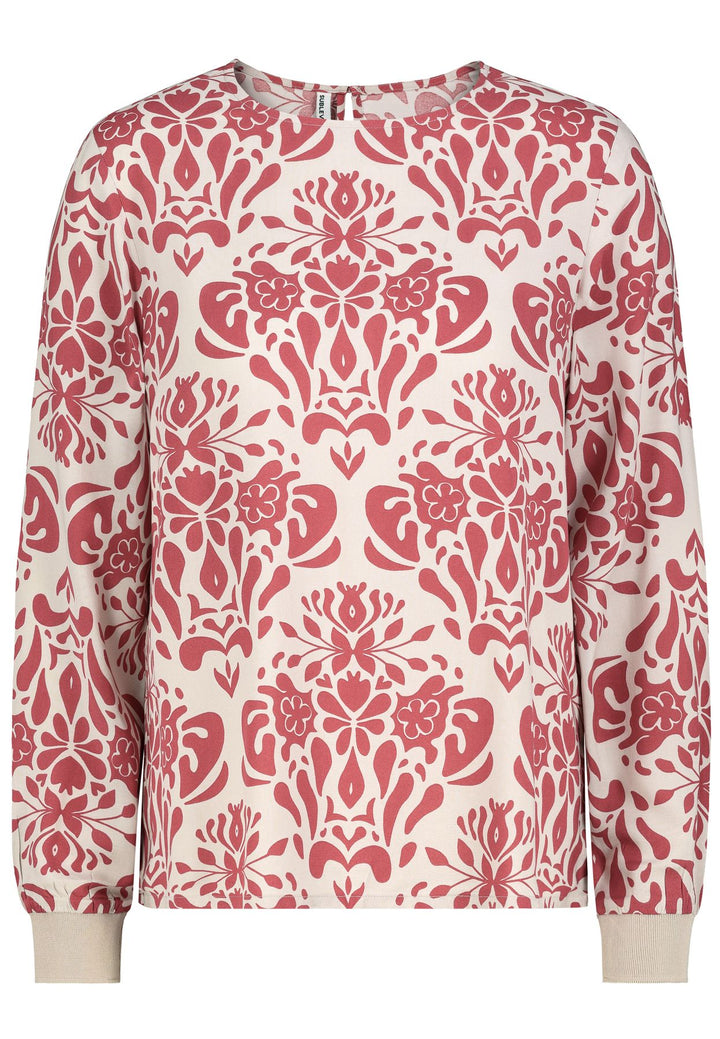 DOB Bluse, langarm, Rundhals mit