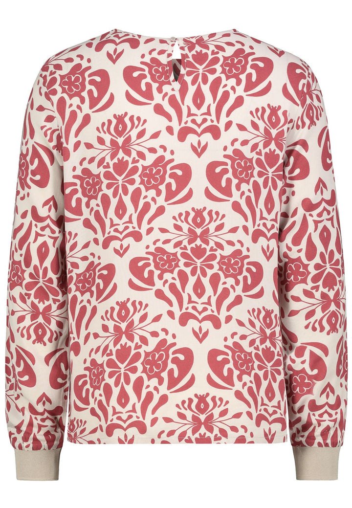 DOB Bluse, langarm, Rundhals mit