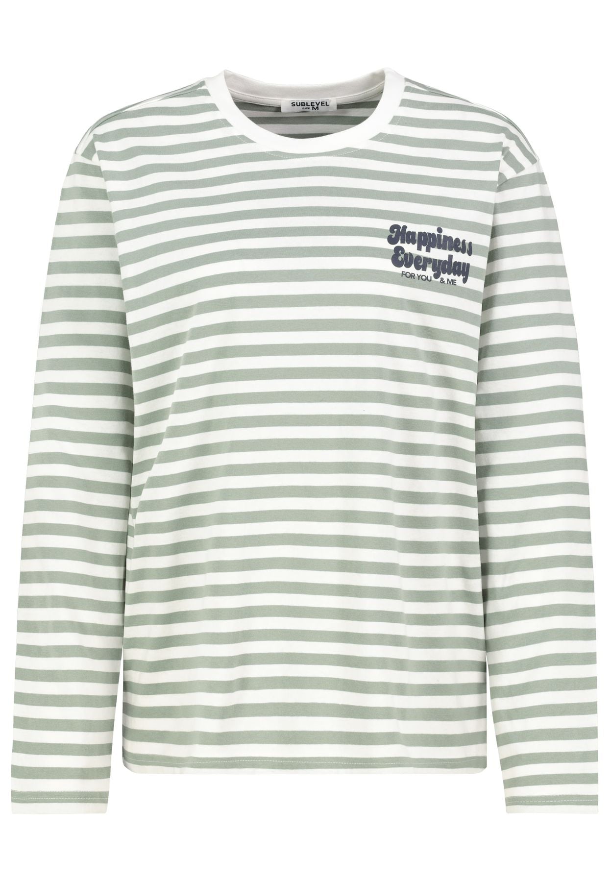 DOB langarm T-shirt, lockerer Schni