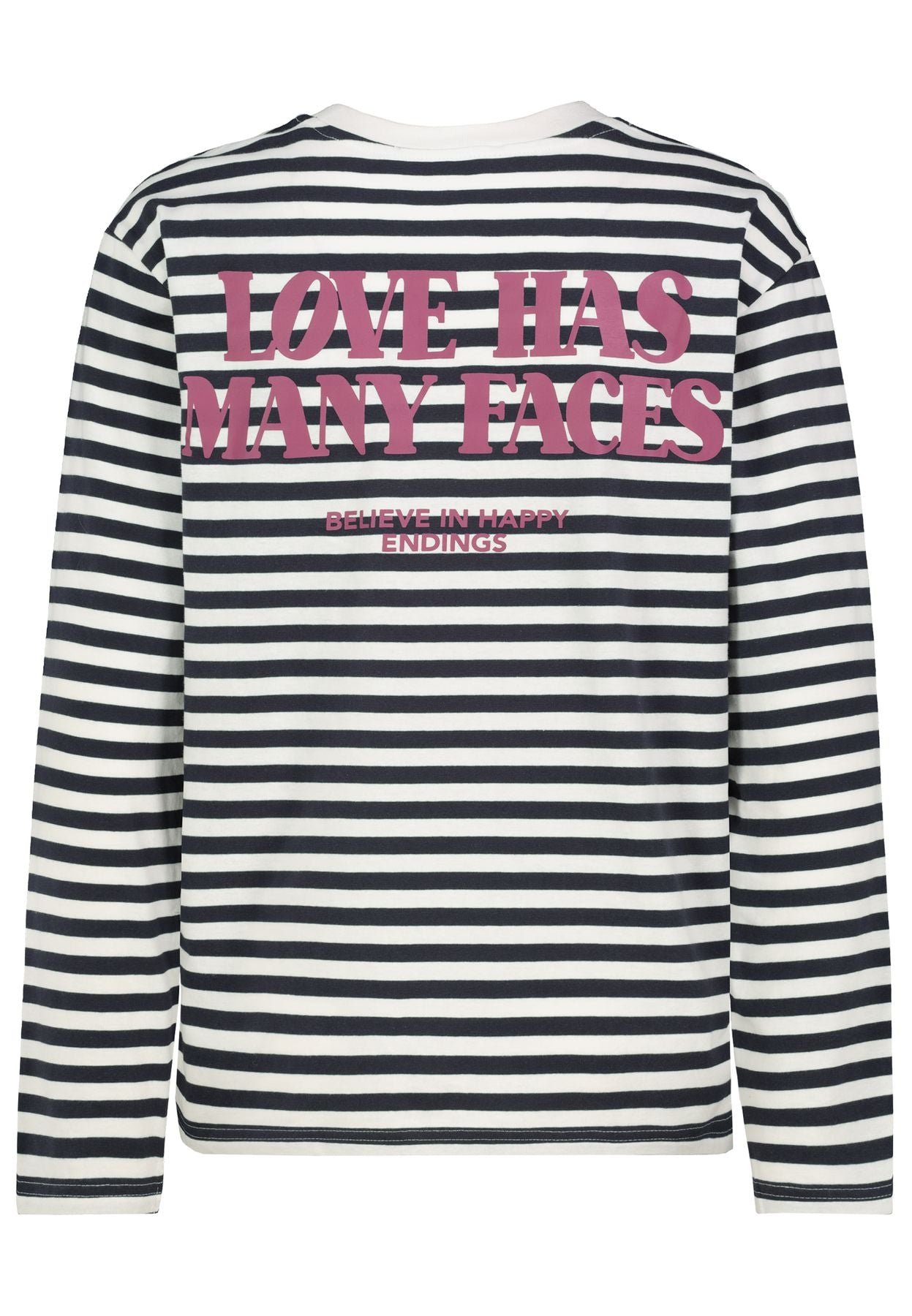 DOB langarm T-shirt, lockerer Schni