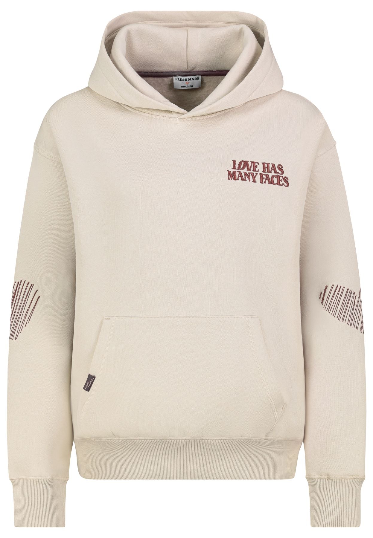 DOB Sweat, langarm, Kapuze mit Abnä