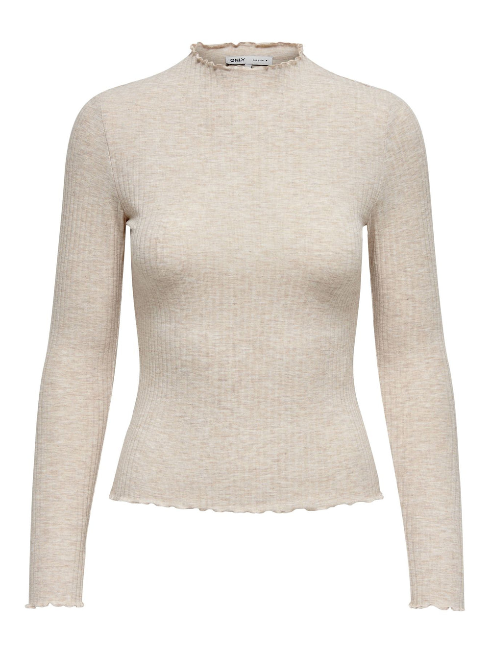ONLEMMA L/S HIGH NECK TOP NOOS JRS pumice stone