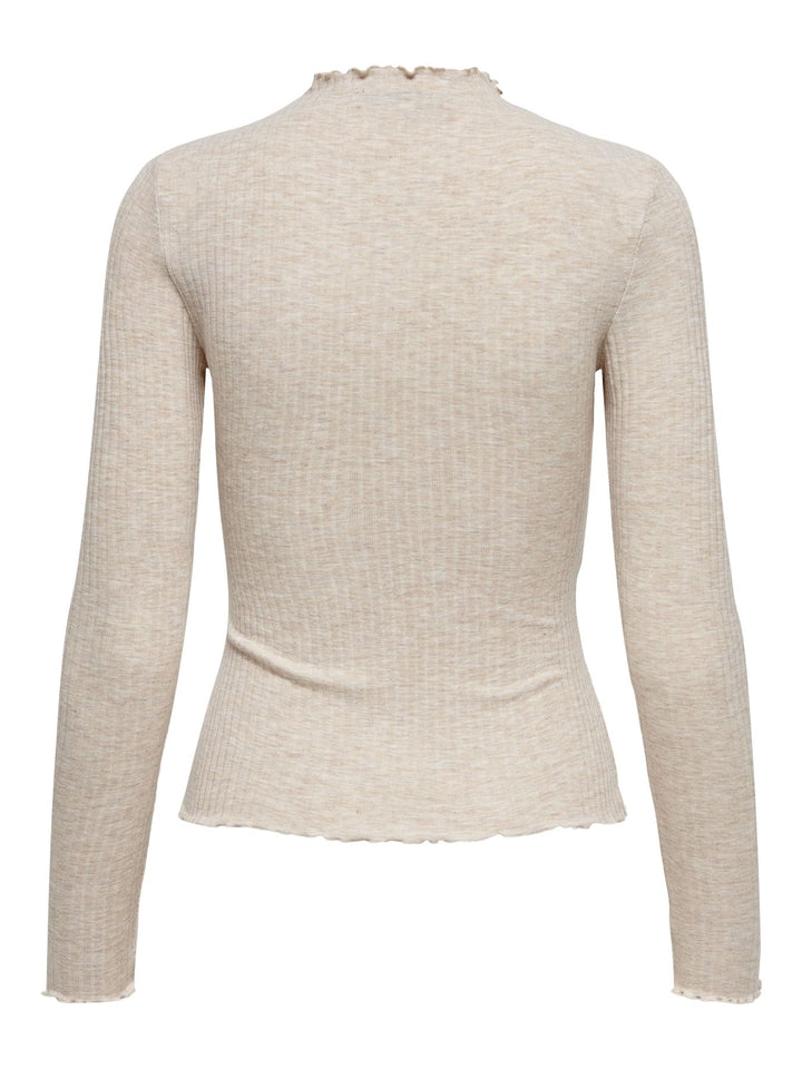 ONLEMMA L/S HIGH NECK TOP NOOS JRS pumice stone