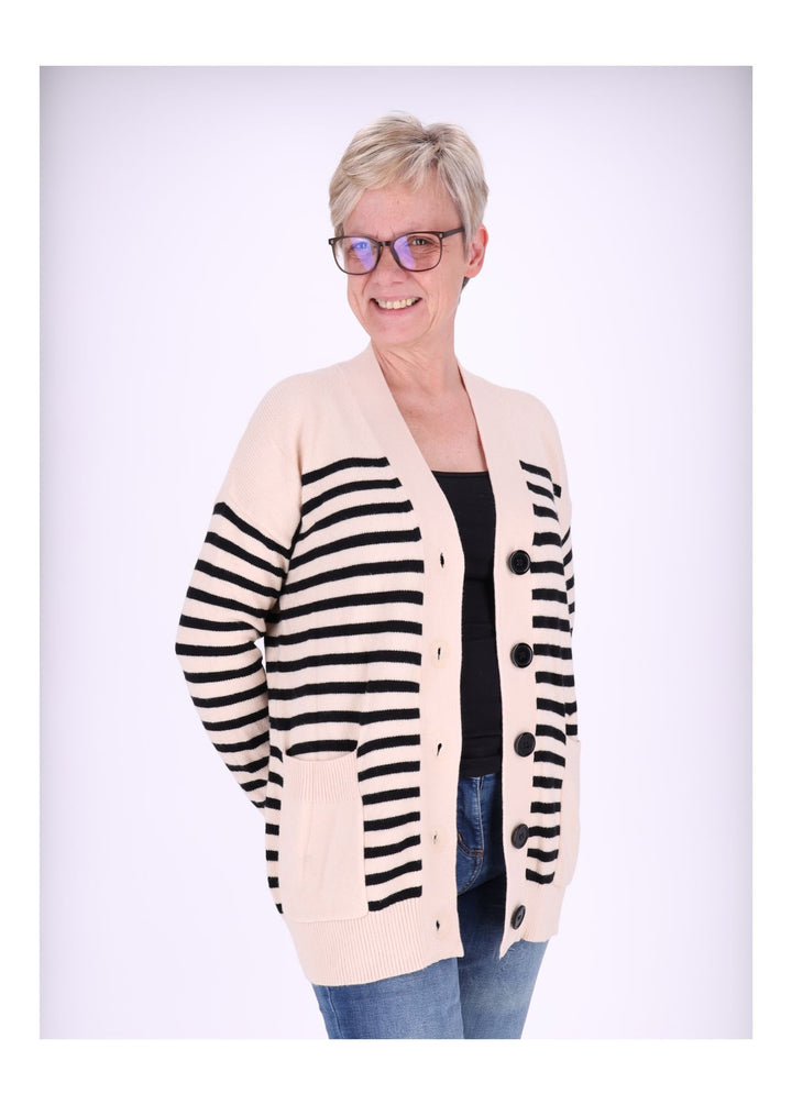 Strickjacke Ringel Damen