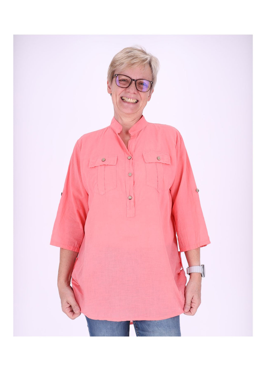 Splash of Color Blusenshirt Damen