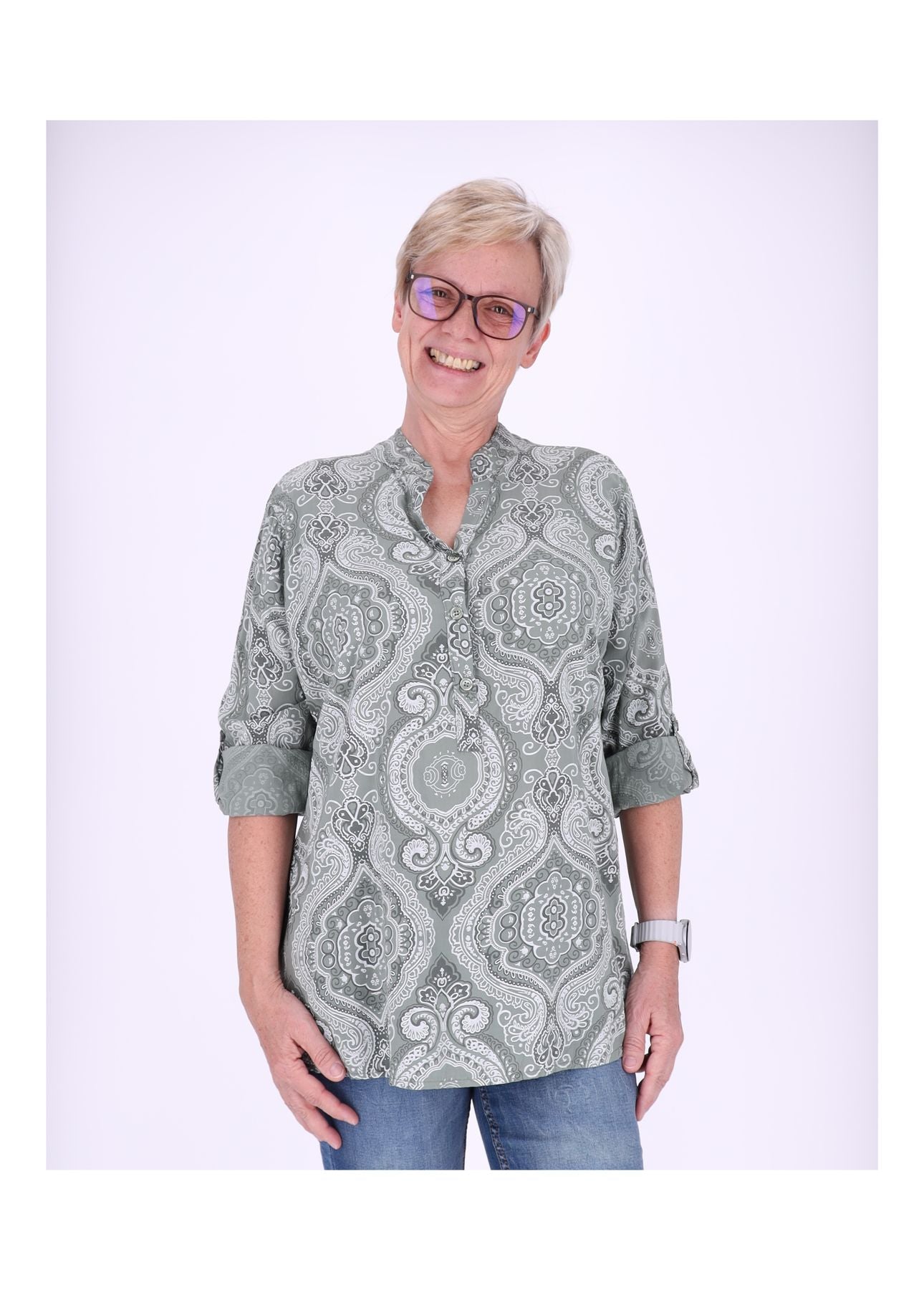 Blusenshirt AOP