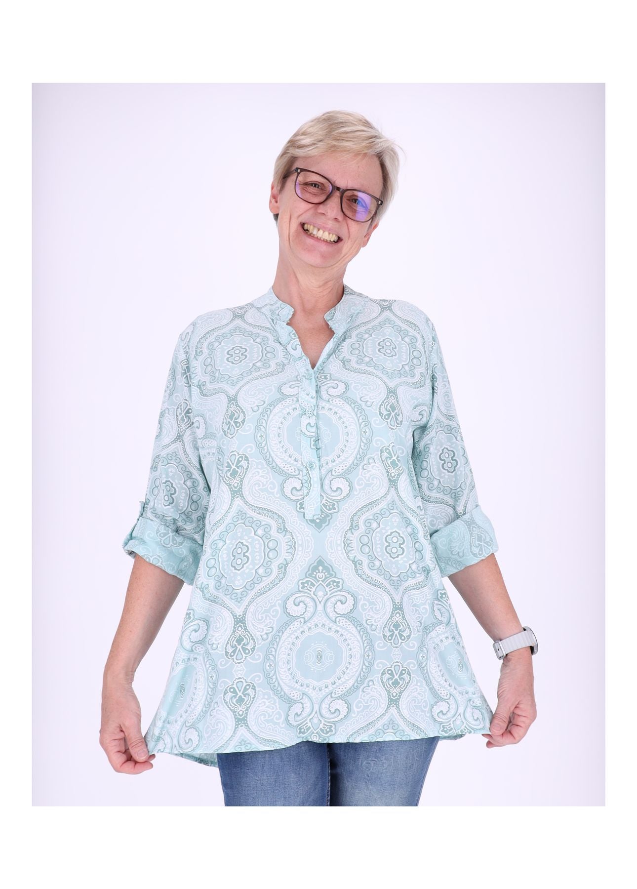 Blusenshirt AOP