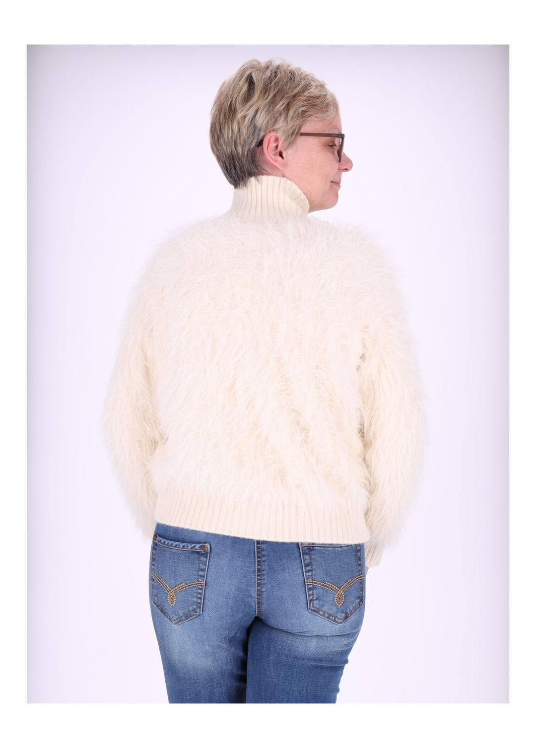 Strickjacke Damen Boa-Style